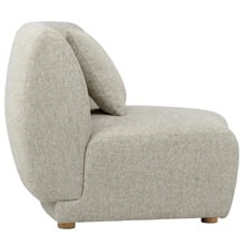 Crescent Wedge Armless Lounge Chair